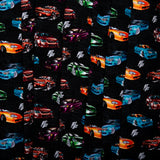 Printed Knit - FAST AND FURIOUS - Sport cars - Black