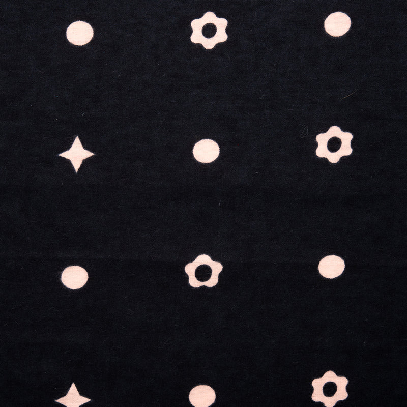 Printed Flannelette CHELSEA - Dots - Black