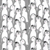 CHELSEA Flannelette Print - Pinguin - Grey