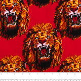 CHELSEA Flannelette Print - Lions - Red