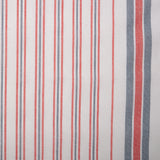 Tea Towelling - JACQUARD - Stripes - Red / Grey
