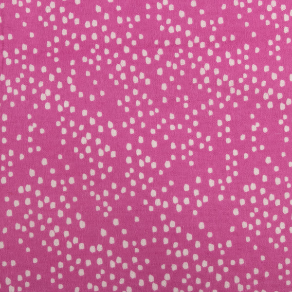 Printed Flannelette - CHARLIE - Raindrop - Pink