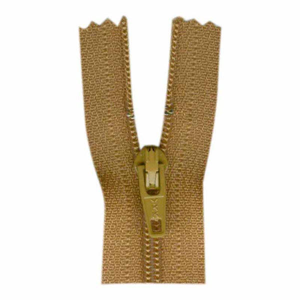 COSTUMAKERS General Purpose Closed End Zipper 55cm (22″) - Golden Brown - 1700