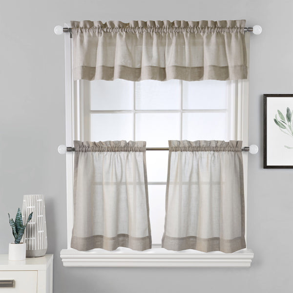 Tier Sets curtain panel - Ada - Linen