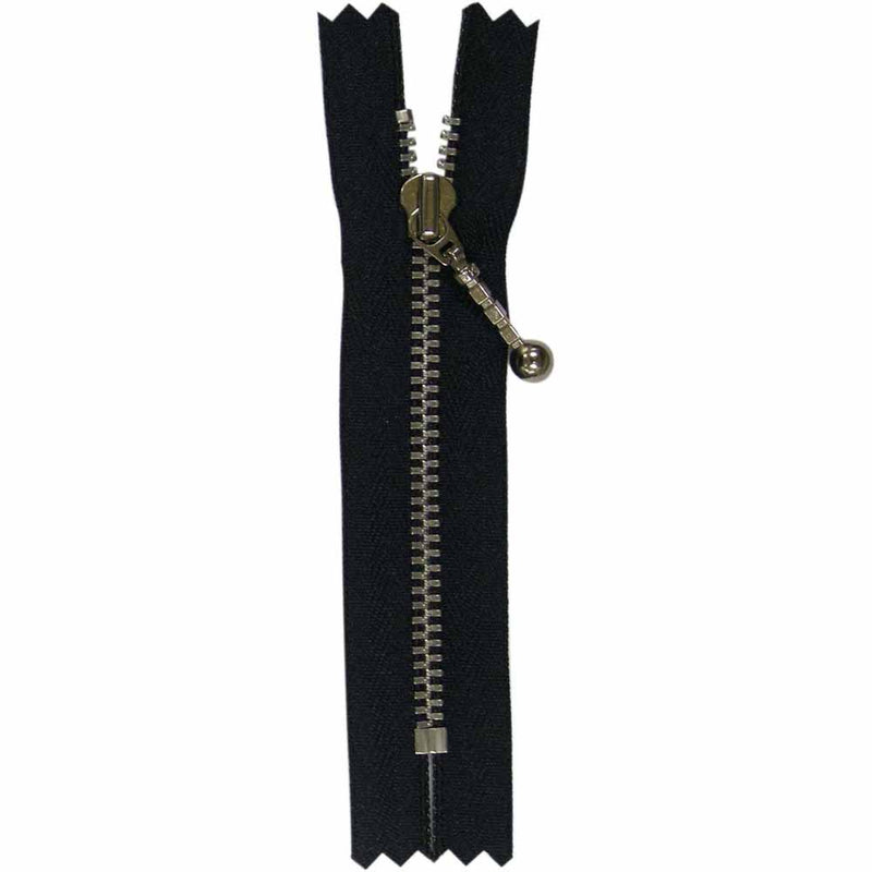 COSTUMAKERS Denim Closed End Zipper 10cm (4″) - Black - 1708