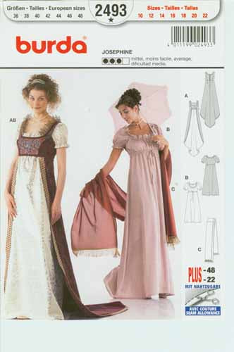 BURDA - 2493 Costume Ladies-Historical