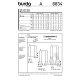 BURDA - 6834 Ladies Skirt