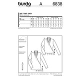 BURDA - 6838 Ladies Top