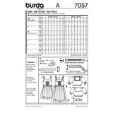 BURDA - 7057 Costume Ladies Folklore