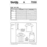 BURDA - 7098 Ladies Top