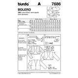 BURDA - 7686 Ladies Bolero