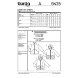 BURDA - 9425 Child Jacket Unisex