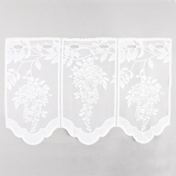 Tissu décor maison - Brise-bise - Esmé Blanc
