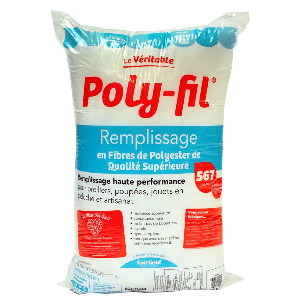 20oz Poly-Fil Premier Polyester Fiber Fill, Fairfield #FPF20B