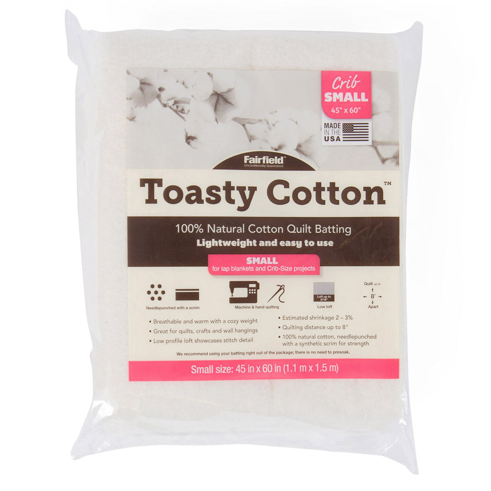FAIRFIELD Toasty Cotton™ Natural Cotton Quilt Batting   1.1 x 1.5