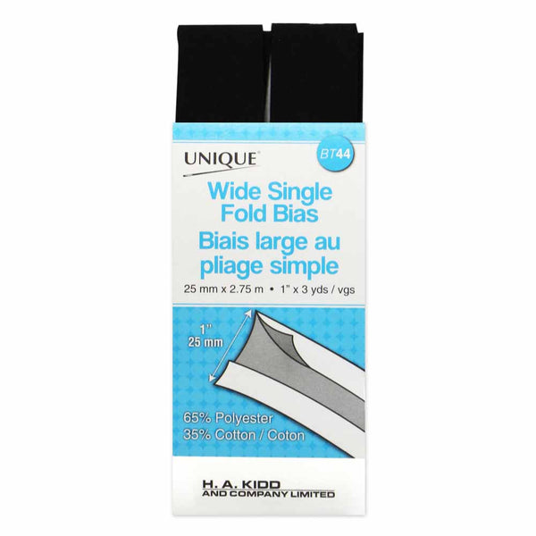 UNIQUE Wide 1 Fold 2.75m Black 001