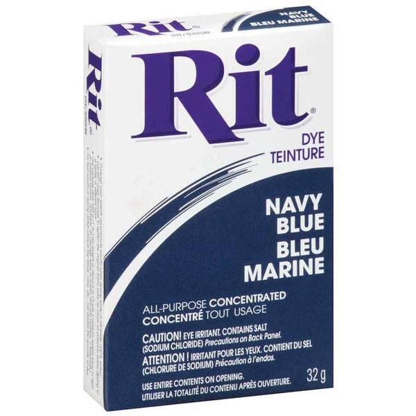 RIT All Purpose Powder Dye - Navy Blue - 31.9g (1⅛ oz)