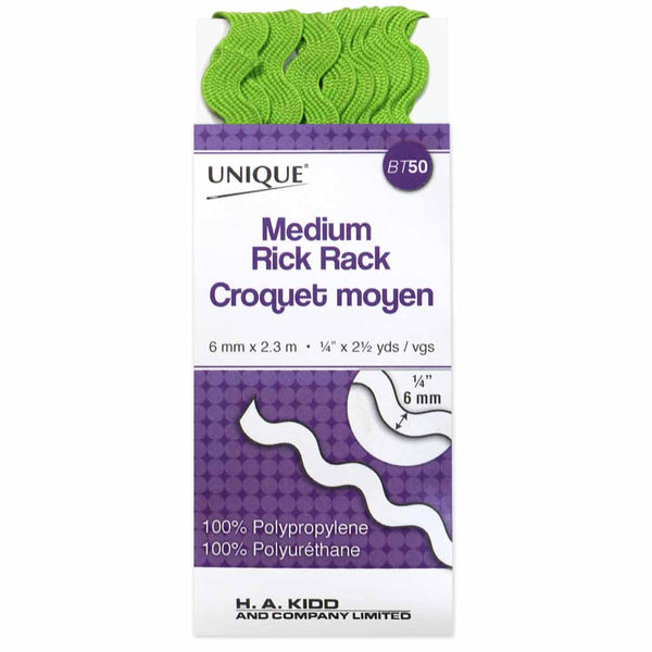 UNIQUE Croquet moyen 14mm x 2.3m - vert feuille