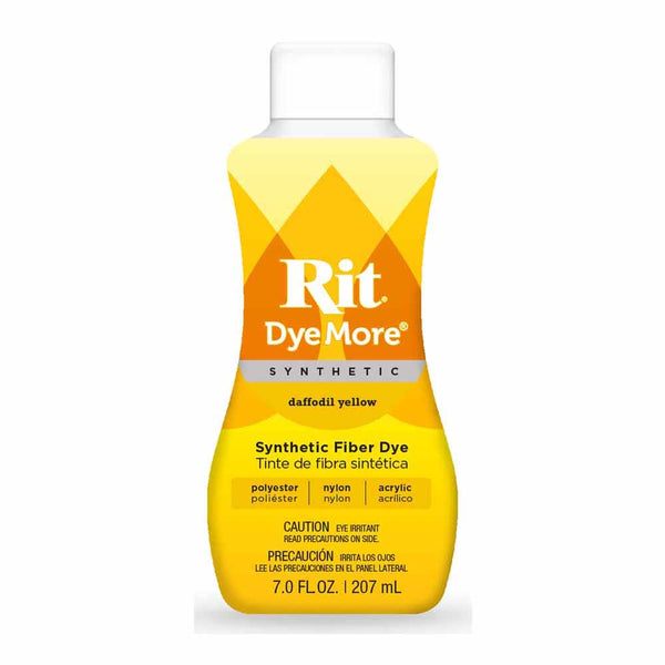 RIT DyeMore Liquid Dye for Synthetic Fibers - Daffodil Yellow - 207 ml (7 oz)