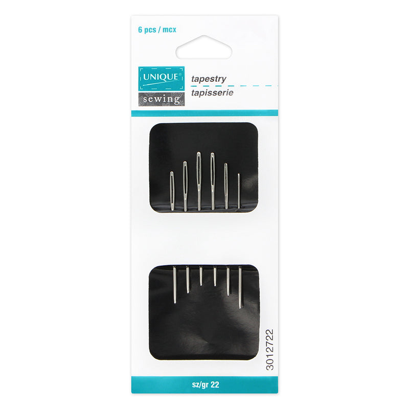 UNIQUE SEWING Tapestry Needles - size 22 - 6pcs