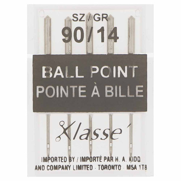 KLASSE´ Ball Point Needles Carded - Size 90/14 - 5 count
