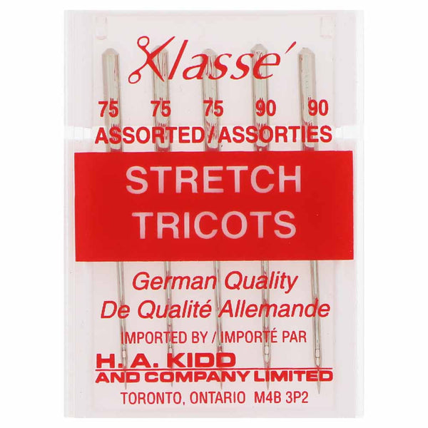 KLASSE´ Stretch Needles Carded - Assorted Sizes 3-75/11, 2-90/14