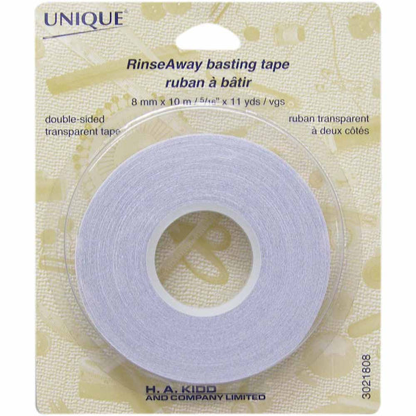 UNIQUE RinseAway Basting Tape - 8mm x 10m (¼" x 11yd)