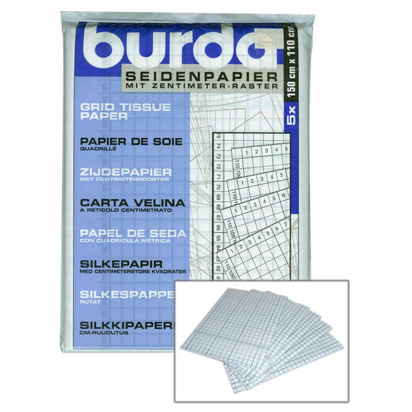 Papier quadrillé Burda - 150 x 110cm - 5mcx