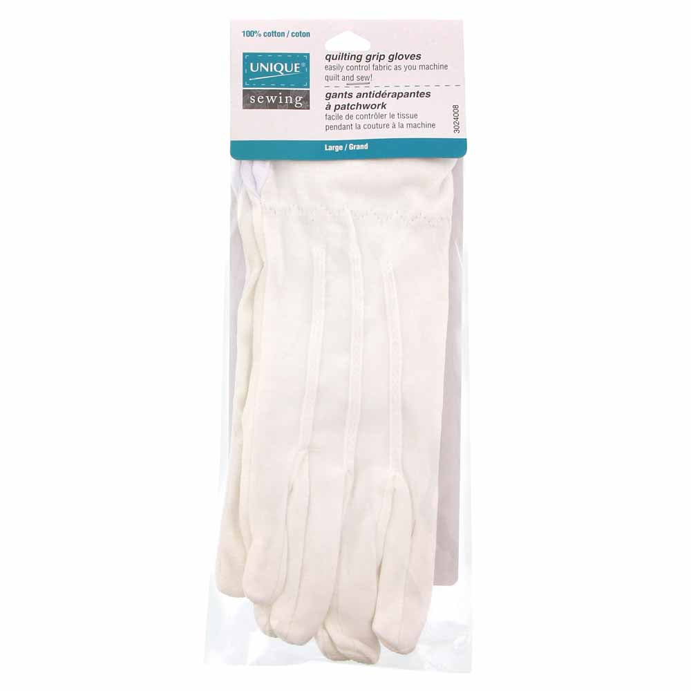 Quilting Grip Gloves Large White – Fabricville