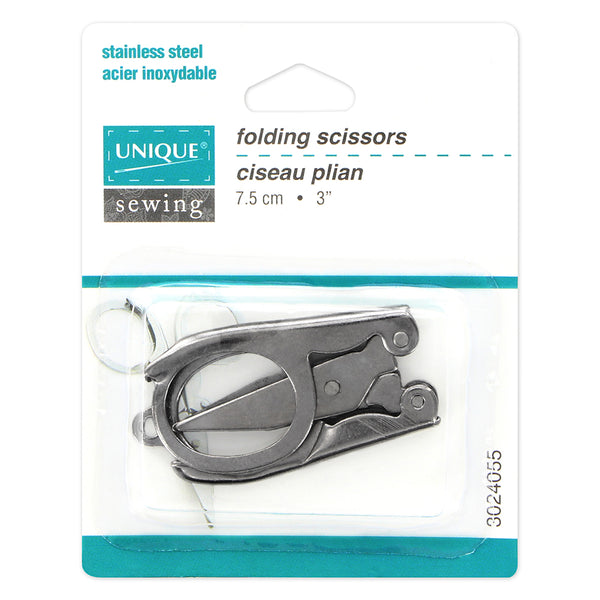 UNIQUE Folding Scissors - 3" (7.6cm)