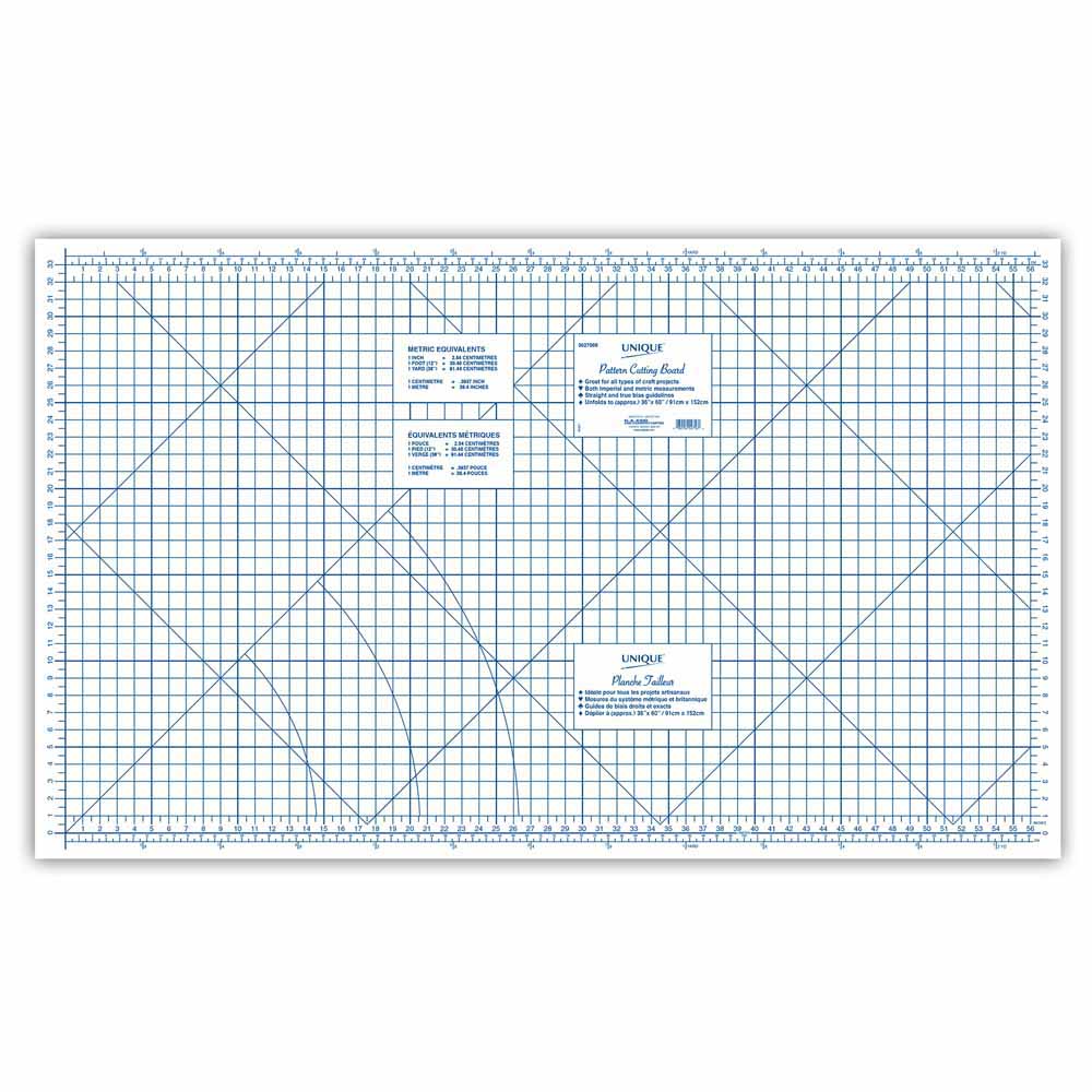 UNIQUE SEWING Cardboard Pattern Cutting Board - 91.5 x 152.5 cm (36" x Fabricville UNIQUE SEWING Cardboard Pattern Cutting Board - 91.5 x 152.5 cm (36" x Fabricville