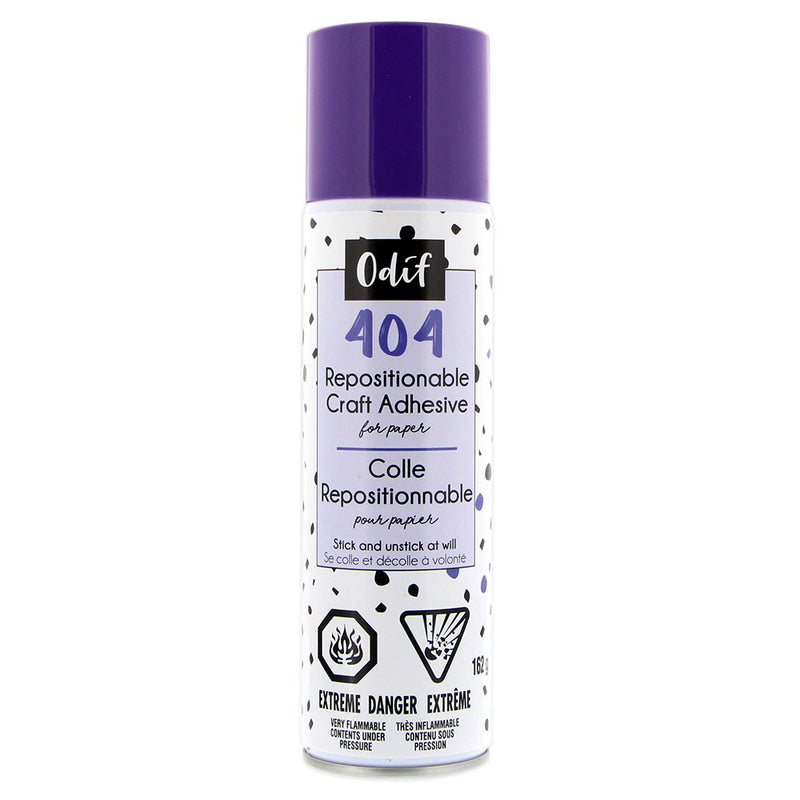 ODIF 404 Spray and Fix Permanent  Repositionable Adhesive for Craft Material - 167g