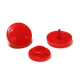 UNIQUE SEWING Plastic Snap Fasteners - Red - size 2 / 11mm (⅜") - 30 sets