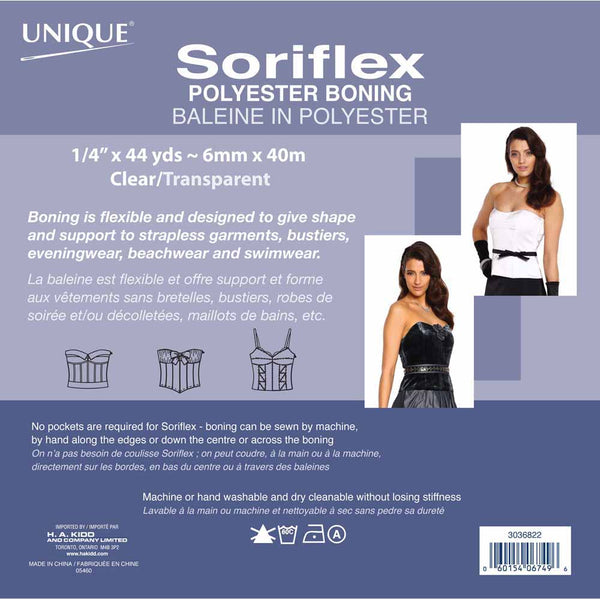 UNIQUE SEWING Soriflex Boning Clear - 6mm (¼")