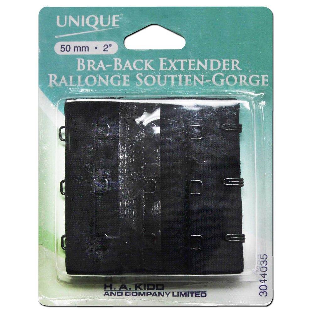 Magnetic Bra Extender: Black - 50mm - Lingerie Accessories - Care & Repair  - Haberdashery, Wholesale Art, Craft & Haberdashery Supplies to the Trade