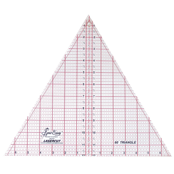 SEW EASY Triangle Ruler 60° - 12" x 13⅞" (30.5 x 35.2cm)