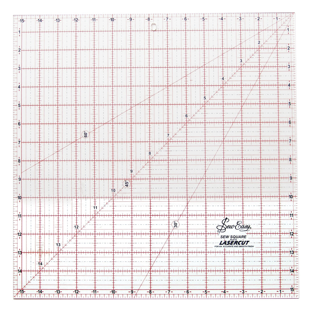 SEW EASY Square Ruler 15½" x 15½" (39.3 x 39.3cm) Fabricville