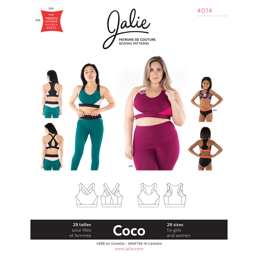 Sewing Pattern Jalie 3131 - Bra and Camisole Pattern
