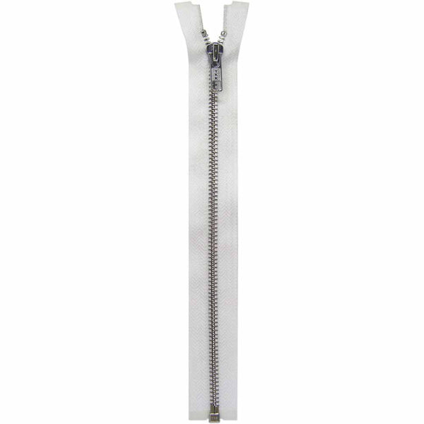 COSTUMAKERS Activewear One Way Separating Zipper 65cm (26") - White - 1765