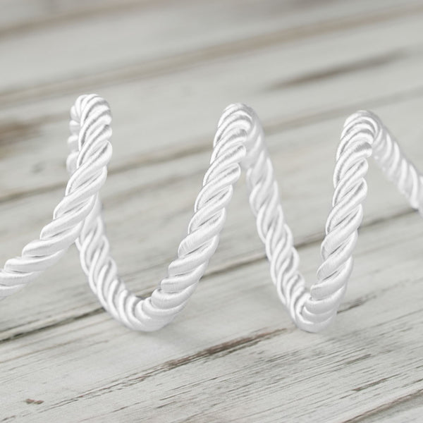 7mm Large Twisted Cord - Ivory