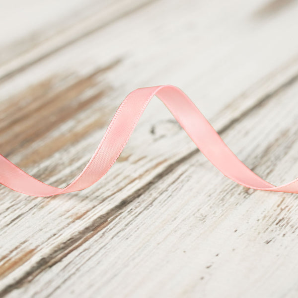 6mm Double Faced Satin Ribbon - Light Pink