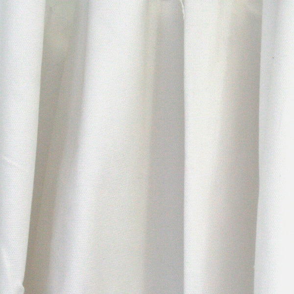Tissu décor maison - Canevas uni Blanc