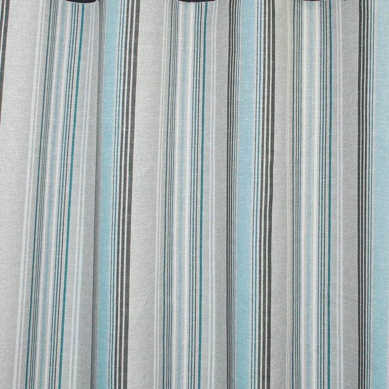 Tissu décor maison VERONA - Tranquille - Rayures - Turquoise