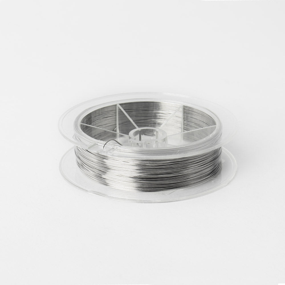 PATIKIL Fil En Acier Inoxydable 304 - 100 Mètres 0,12 Mm (36 Gauge) - Fil De Bijoux Argenté Pour Bricolage