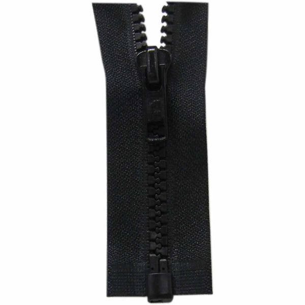 COSTUMAKERS Fermeture à glissière pour les vêtements de sport séparable à un sens 65cm (26 po) - noir - 1764