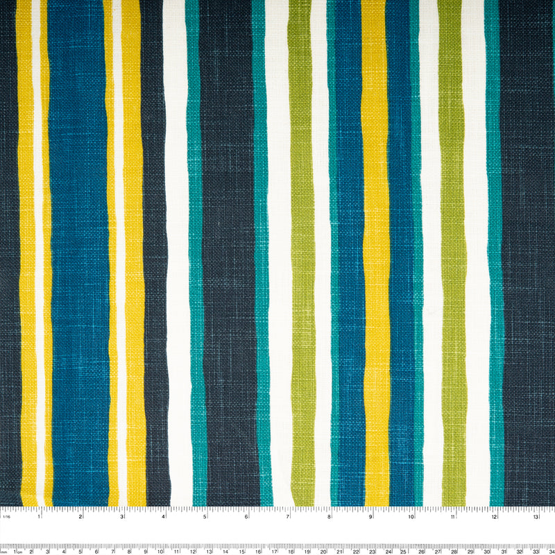 Home Decor Fabric - California - Paint Line Upholstery Fabric Blue