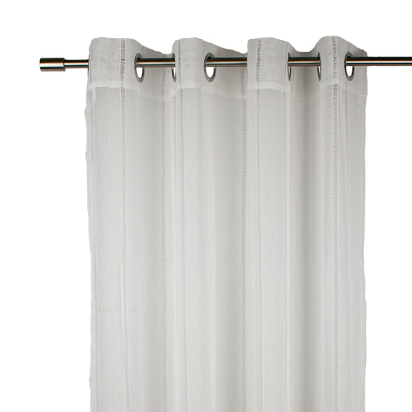 Grommet curtain panel - Nissa - White - 52 x 95''