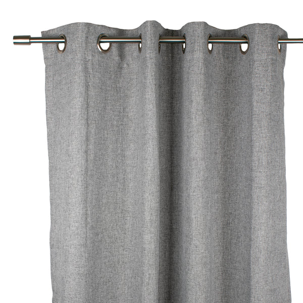 Grommet curtain panel - Elm - Grey - 50 x 95''