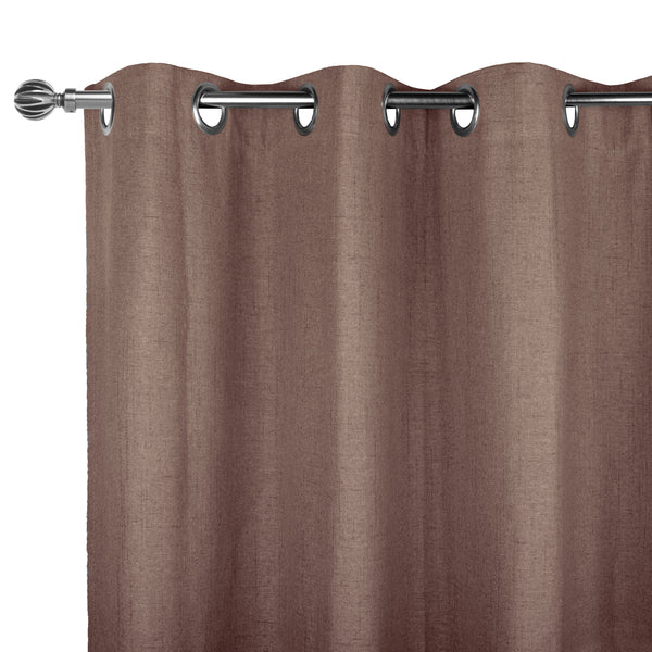 Blackout Grommet curtain panel - Lucas - Chocolate - 52 x 84''
