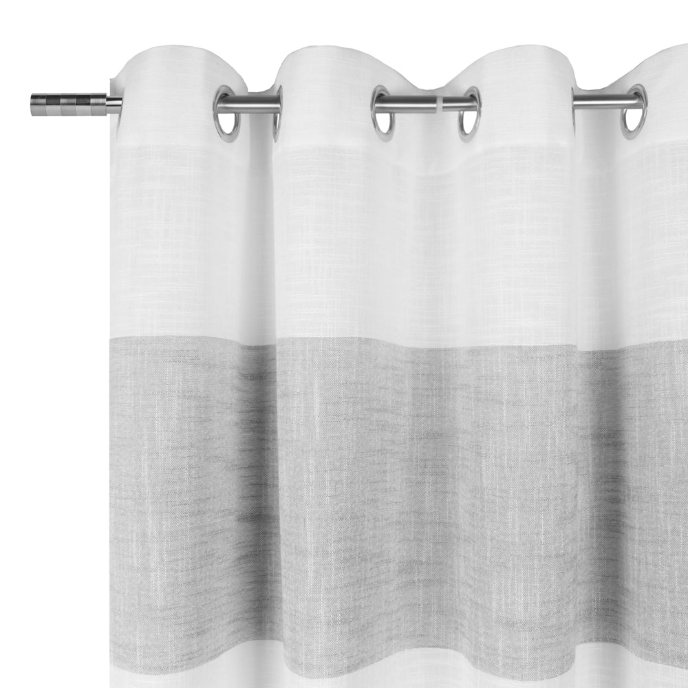 Rideau en Maille de Polyester Auto-Adhésif Assombrissant Filtrant le Style  de Criblage de Fenêtre de Lumière.2x1.5M 